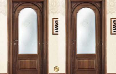 5+ Mẫu Cửa gỗ óc chó : Báo giá & Lắp đặt [Trọn gói]